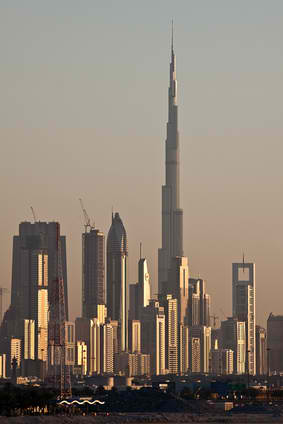 Der Burj Khalifa, der derzeit höchste Wolkenkratzer der Welt